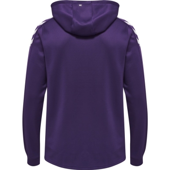 Kinder Hoodie Hummel Core XK Poly Sweat - Acai/Weiß